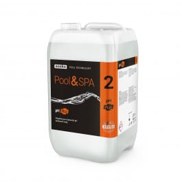 PH-raising liquid. Suitable for pH maintenance in all types of pool, swim spa and hot tub.