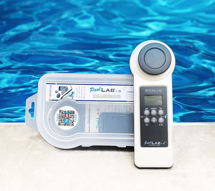 Water tester for whirlpools and swim spa pools.
