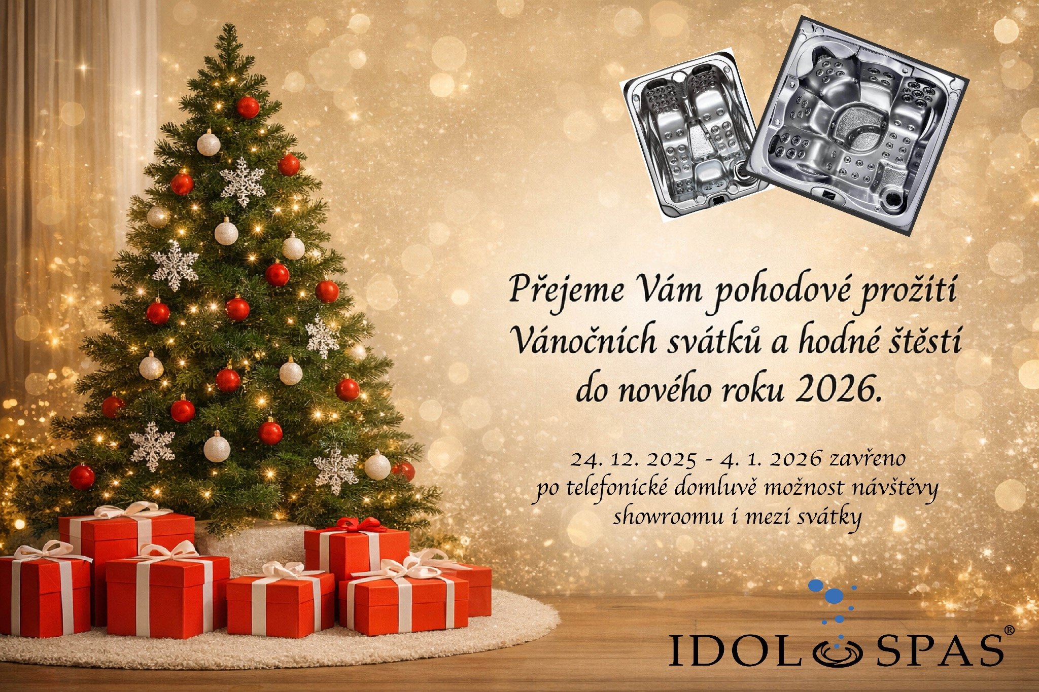 PF 2025 idol spas vířivky a bazény.